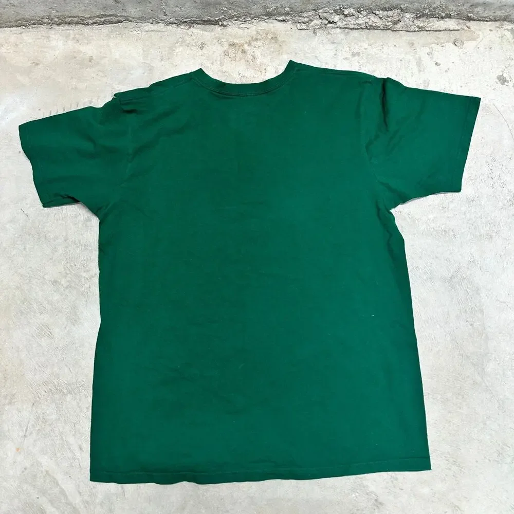 Adidas Milwaukee Bucks Fear The‎ Deer Logo T-Shirt Mens Large Green NBA Tee